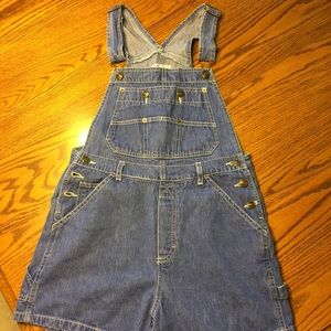 Vintage S.L.A overall jean shorts